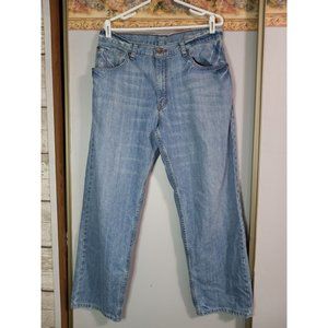 Levi's Silver 34 Baggy Light Wash Denim Classic Men's Casual Outdoor Biker Jeans